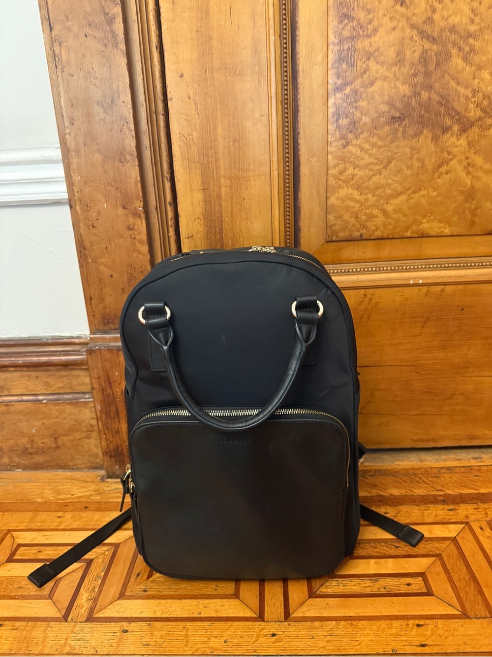 Lo & Sons Rowledge Laptop Backpack with Leather Accents